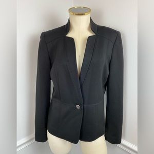 NINE WEST Classic One-Button Black Blazer | Size 6 | Career Business Office